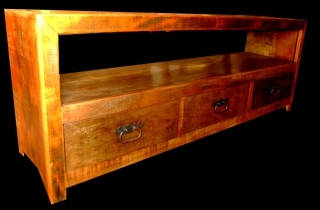 Ampliar imagem: RACK DE MADEIRA DE DEMOLIÇÃO R003